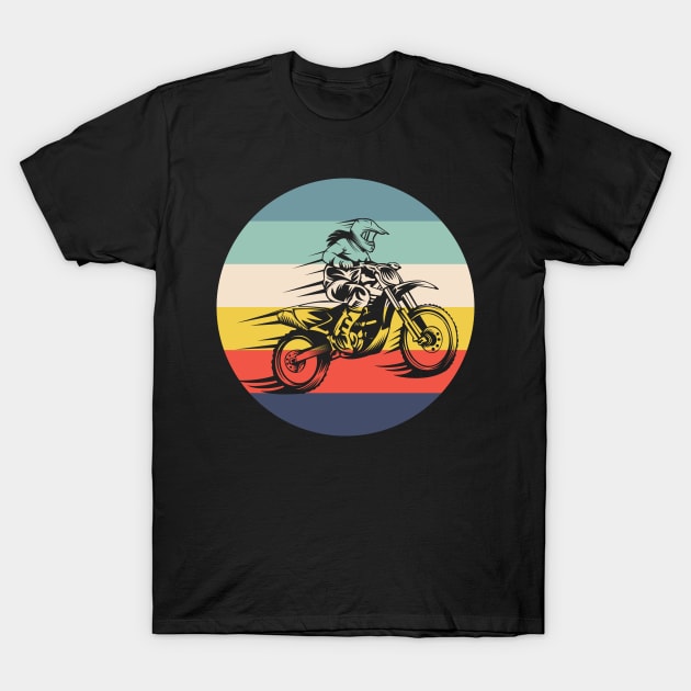 Retro Motocross T-Shirt by Dojaja